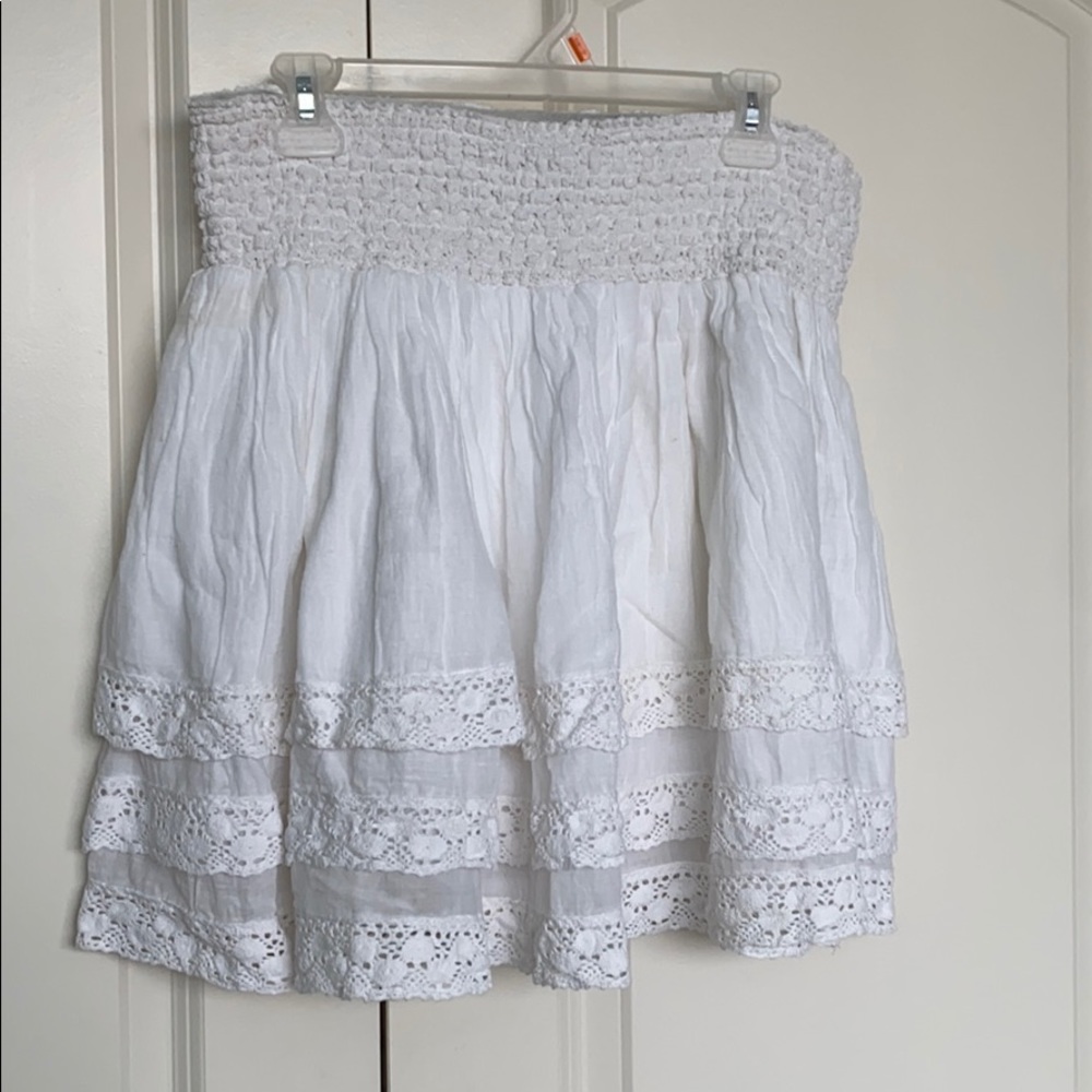 Off-white layered Chelsea & Theodore skirt